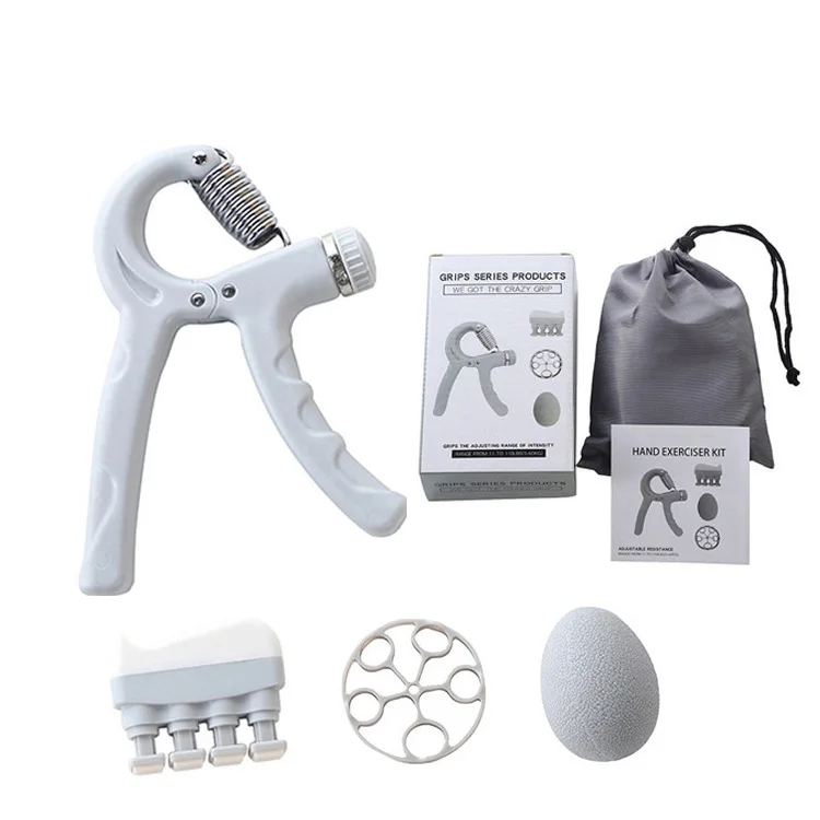 4pack Adjustable Resistance Hand Gripper Kit Finger Exerciser Trainer Hand Grip Strengthener Workout Set