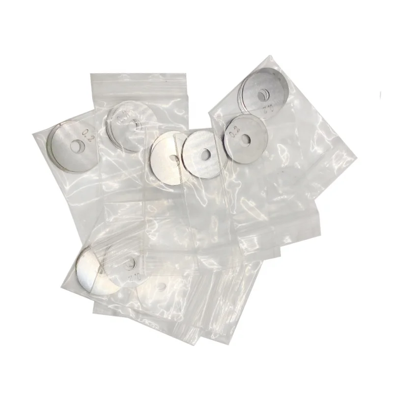 0.2mm Thickness Stainless Steel Thin Washer LOGO Laser Print Shim Round Pad