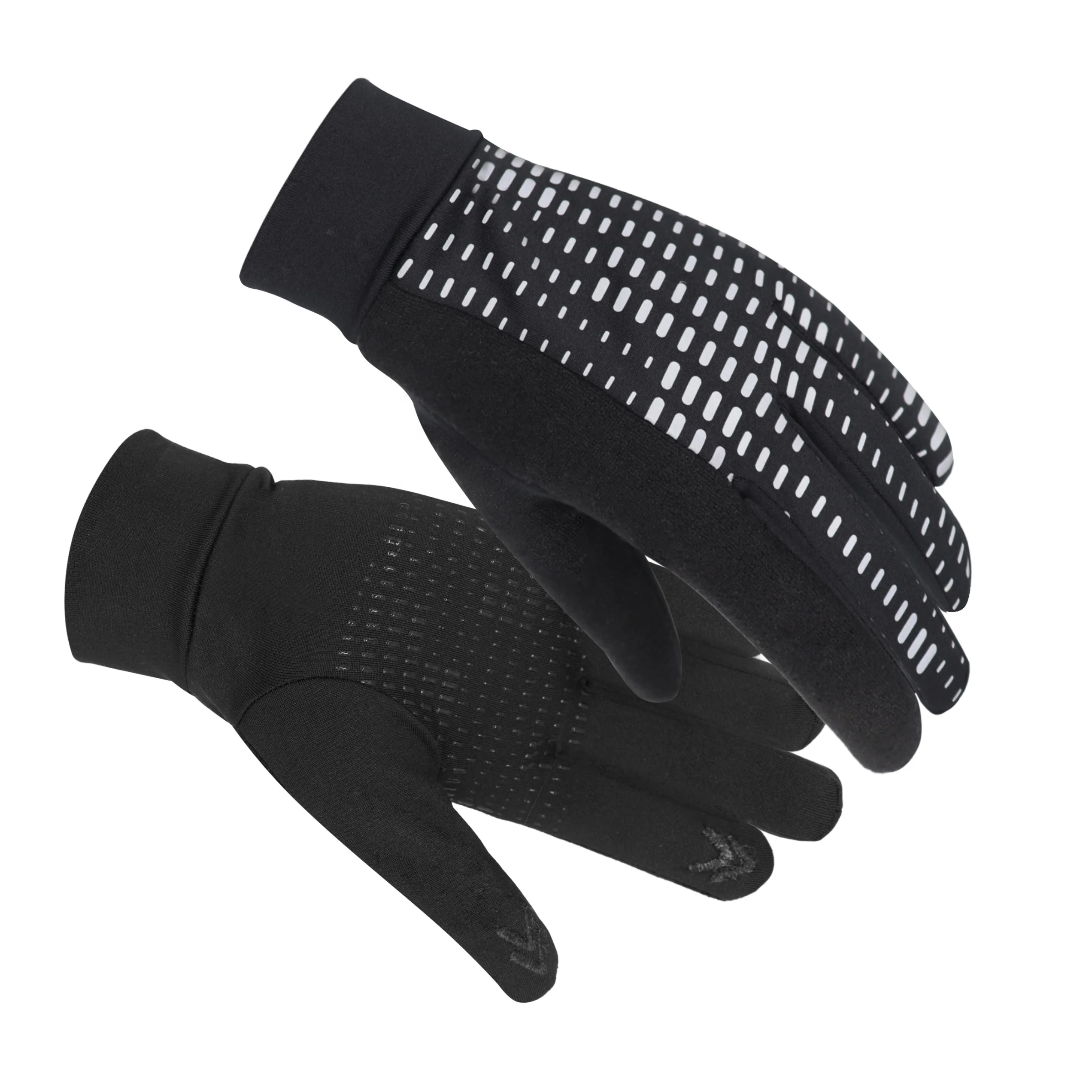 Chinese factory touch screen Polyester pulled wool cloth customize running gloves