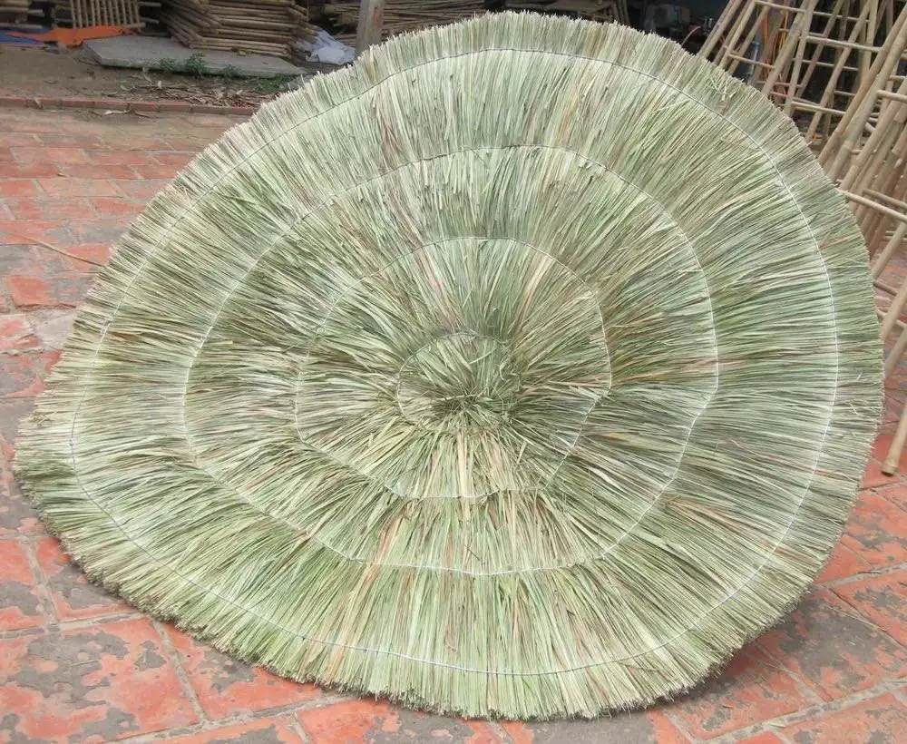 Thatch umbrella, Seagrass umbrella, Palm Leaf Umbrella furniture, garniture, handmade, from VN - MS Ngoc