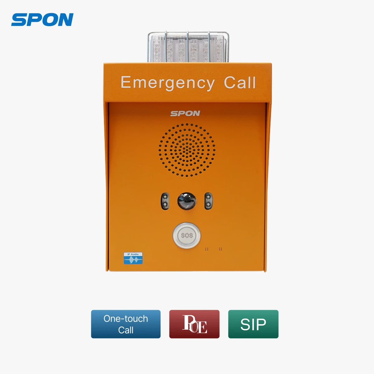 SPON Highway SOS Emergency Phone Industry intercom For Factory, Highway, School Emergency Alarm System Mining intercom