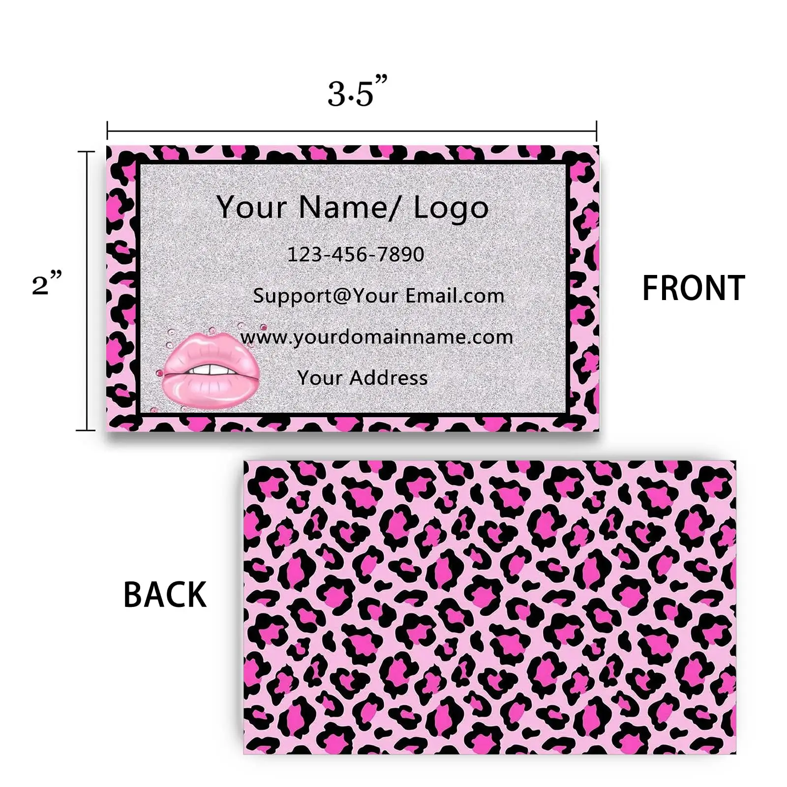 folded business card