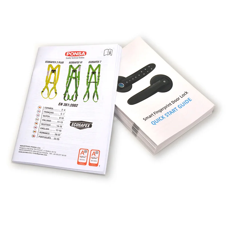 Wholesale Catalogue Brochure Printing Custom Design Logo Manual Instruction Book Printing Service in Low Price