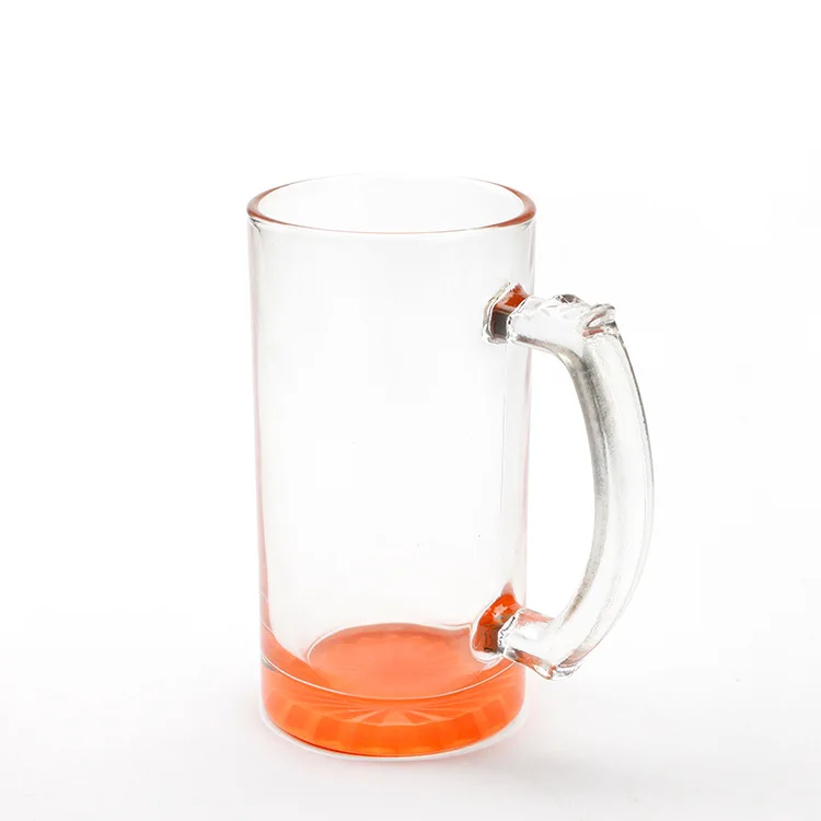 16oz Blank Sublimation Clear Beer Glass Blank Sublimation Transparent Glass 16oz Sublimation Printing Glass Coffee Mug