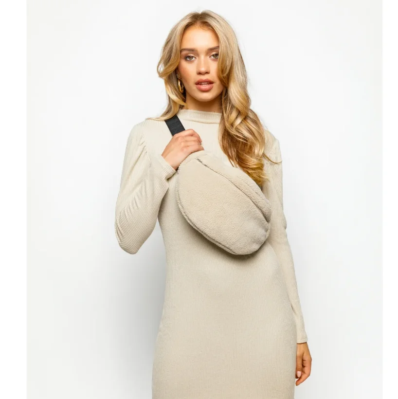 New arrival Design teddy Moon Hobo Shape Sling Bag, Aesthetic Shoulder and Crossbody Bum Bag