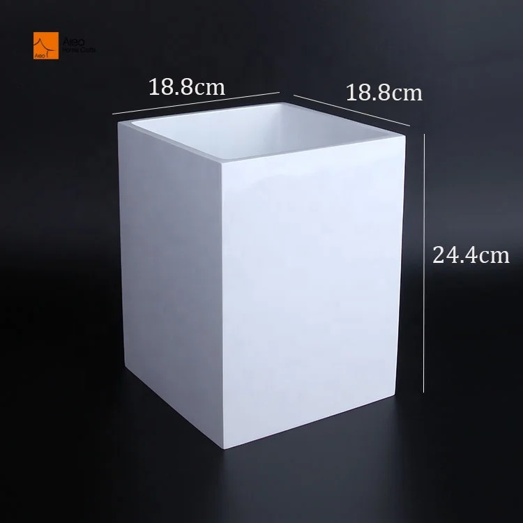 Recycle Dust Bin Home/Hotel Bathroom Waste Bin Indoor Garbage Can Resin Trash Can Not Easy Fall Down