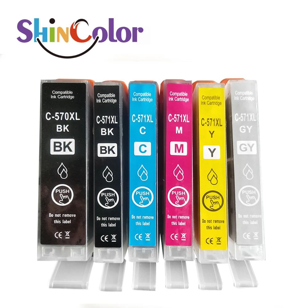 ShinColor совместимый PGI570 CLI571 PGI-570 PGI 570 CLI-571 CLI 571 чернильный картридж для принтера Canon PIXMA MG5750