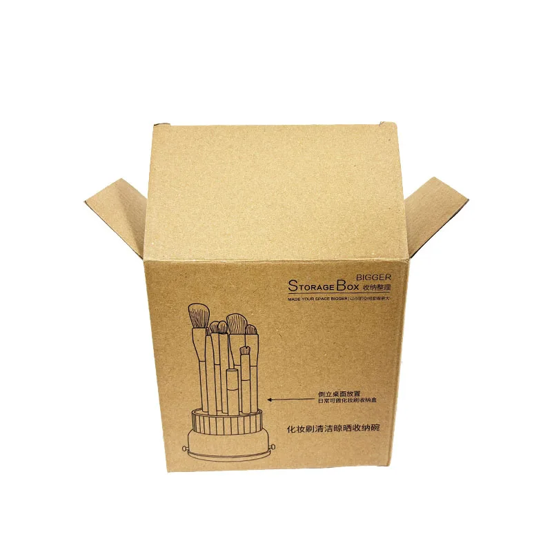 Hot Sale Makeup Brush Corrugated Box Packaging Flexo Printing Corrugated Cardboard Boxes Shipping Paper Boxes For Makeup Tools