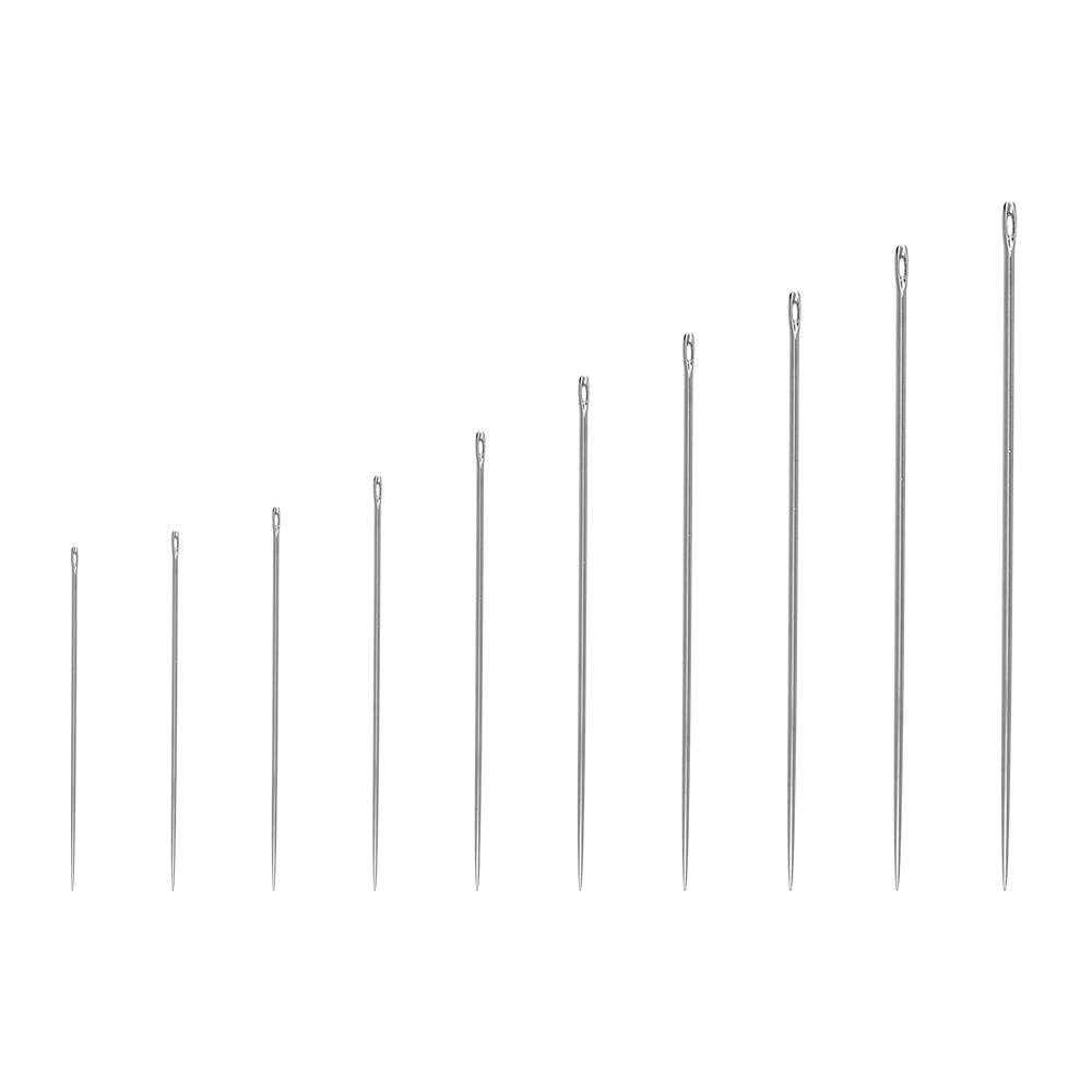JP Multi-Size Home Hand Sewing Tools Accessories Eyelet Stainless Steel Hand Stitched Embroidery Needle