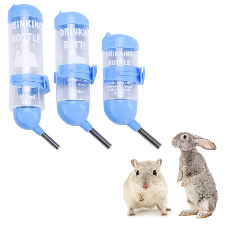 No Drip Small Animals Hamster Wire Cage Drinking Hamster Water Bottle