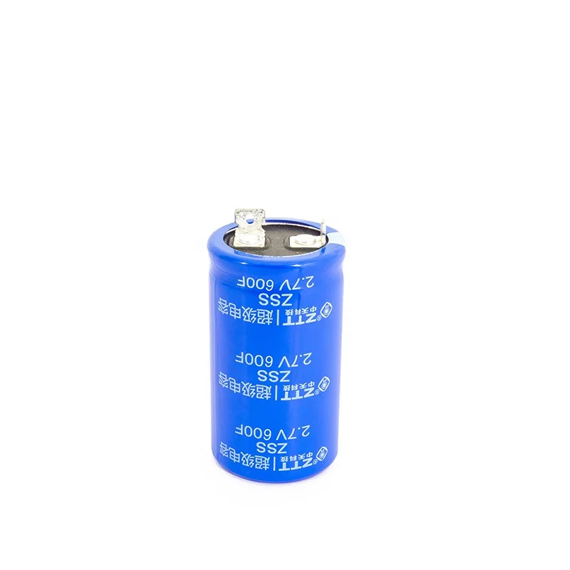 Cost-effective large-capacity 2.7V 600F snap-in super capacitor monomer