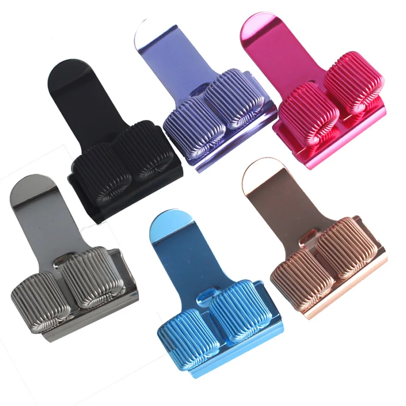 gifts for nurses pen holder organizer office 2 loops spring metal colorful pink blue purple pen clip