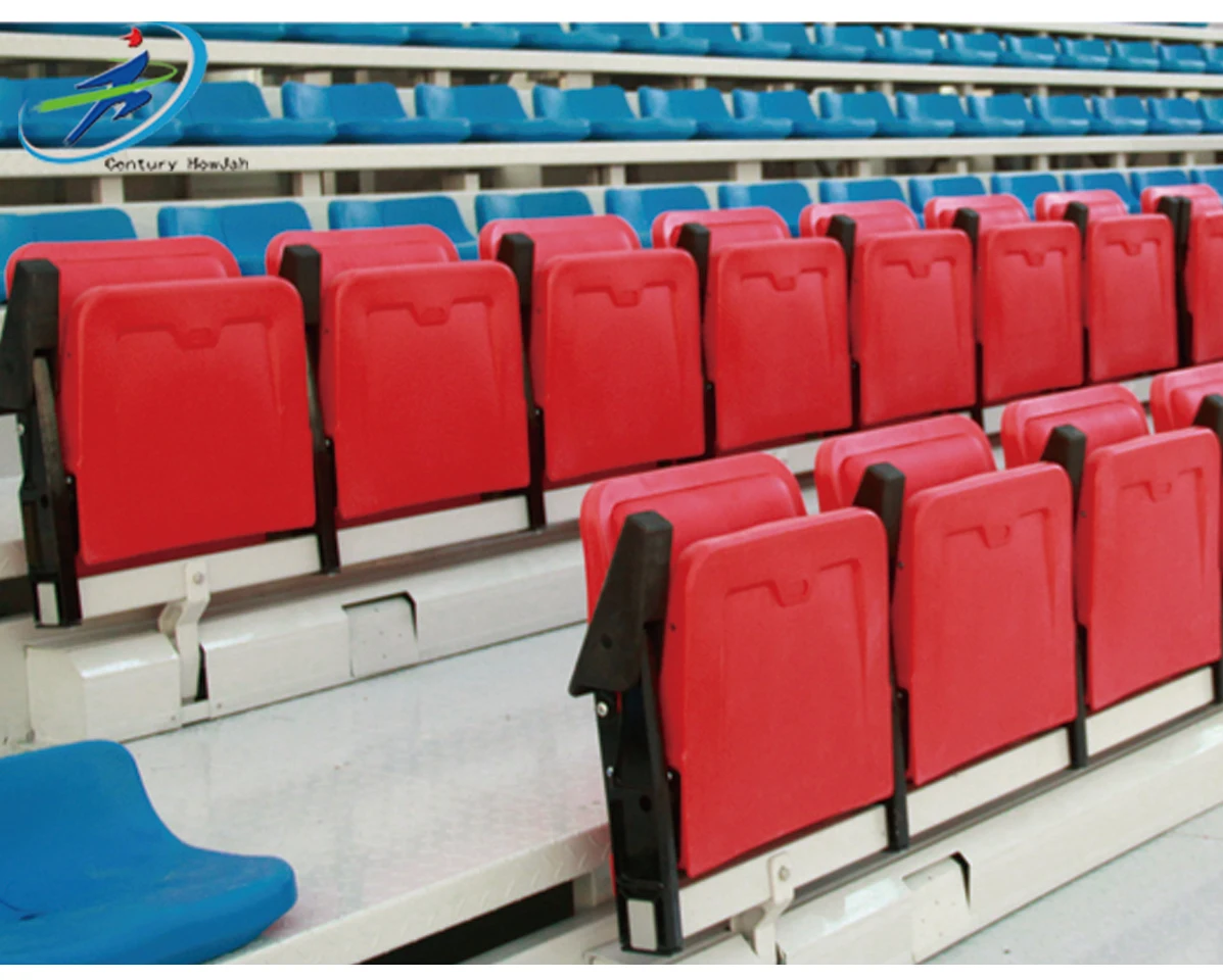 Soft Cushion Folding Auditorium Stadium Bleacher HDPE Foldable Chair Seat for Sports