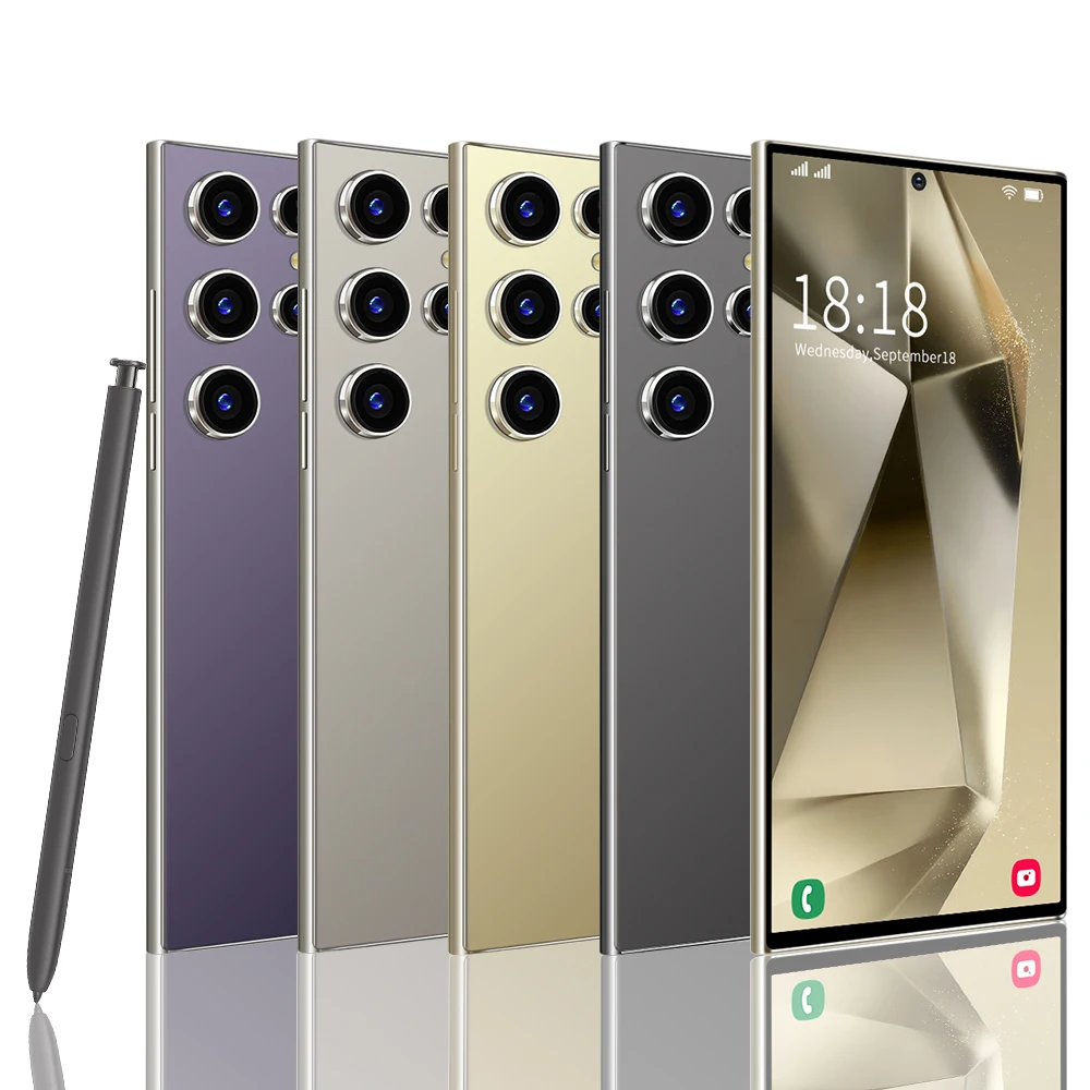Original Android S24 Ultra Smart Phone 5G Smartphone with Deca Core CPU 108MP Rear Camera for French and German Cell Gaming