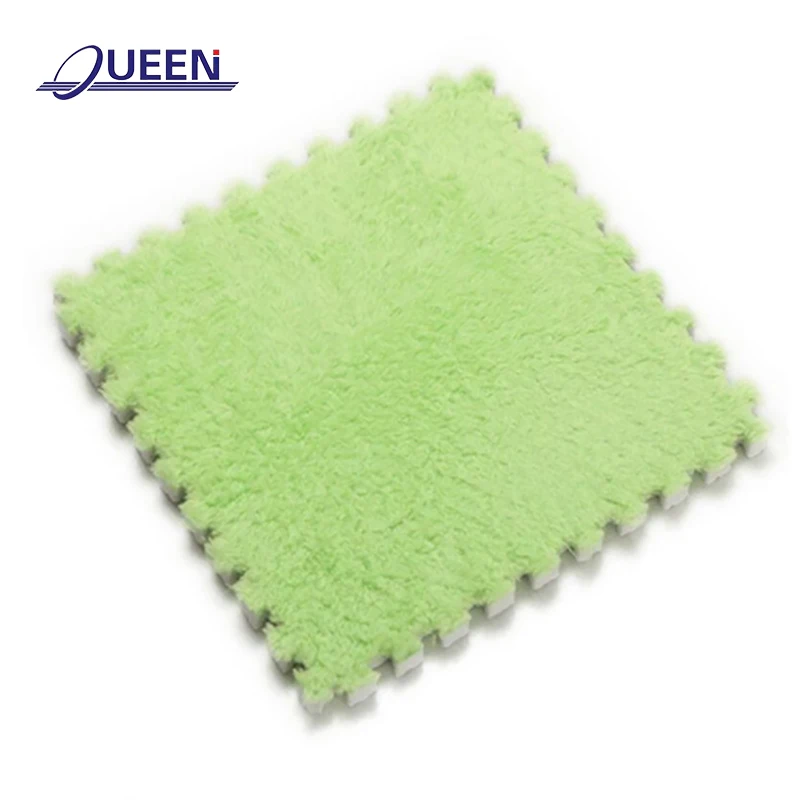 LINYIQUEEN kids play mat and rubber foam puzzle carpet tiles shaggy carpet long pile baby puzzle mat carpet