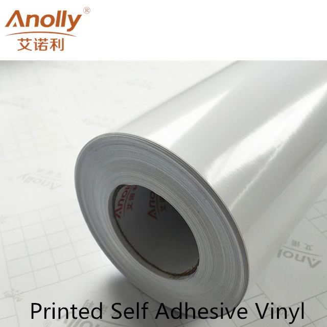 Anolly Printable Adhesive Black Back Car Wrap Vinyl Sticker Roll printable vinyl for digital printing