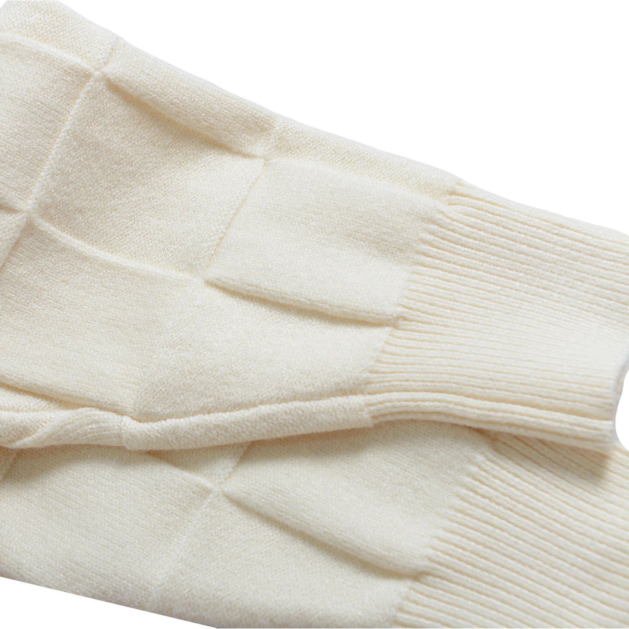 Finch garment fashion new unisex checkerboard knit sweater custom jacquard sweater plus size unisex sweater