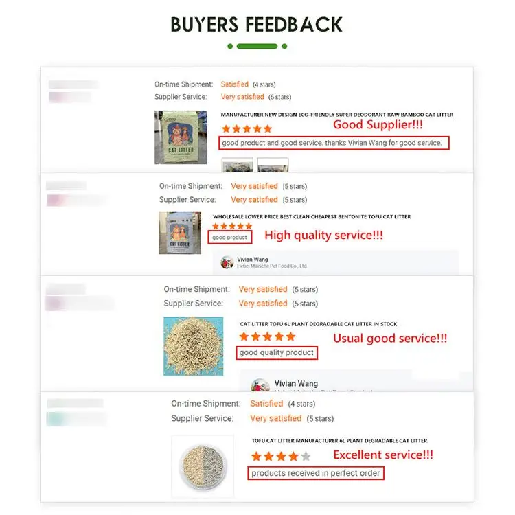 High Quality Tofu Cat Litter Flushable Cat Litter Natural Environmentally Friendly Kitty Litter