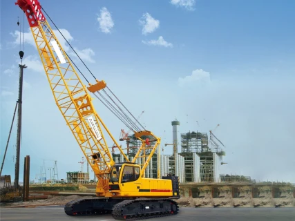 150TON 81m 927.4t.m Medium Crawler Crane XGC150 New Lattice Boom Crawler Crane from China