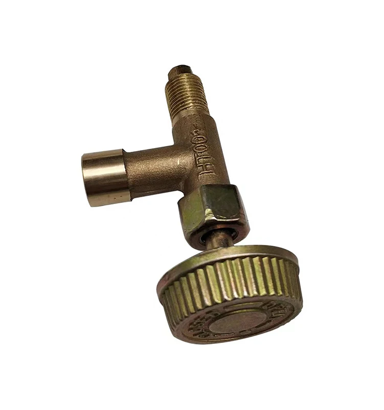 Propane Heater Valve Replacement Parts Brass Gas Control Needle Valve With Knob