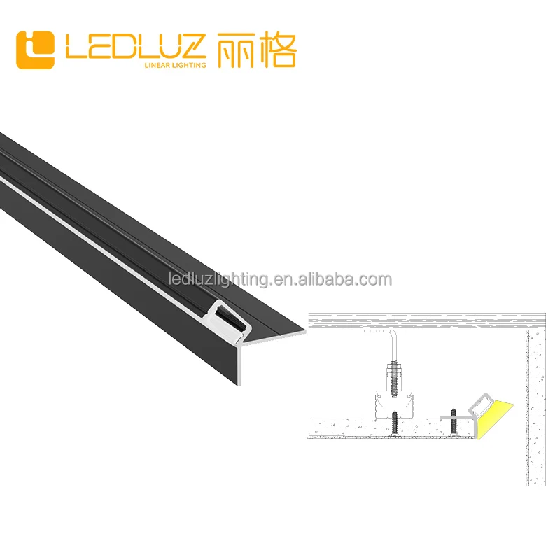 Black 36*30mm New Ceiling Cove Lighting aluminium led profile Channels suspended ceiling while being lightweight durable