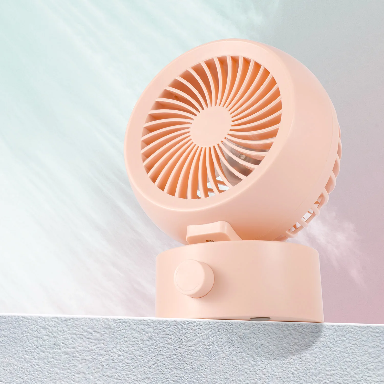 Energy Saving Low Noise Adjustable Angle Desktop Fan Stepless Speed Control Desktop Circulating Fan