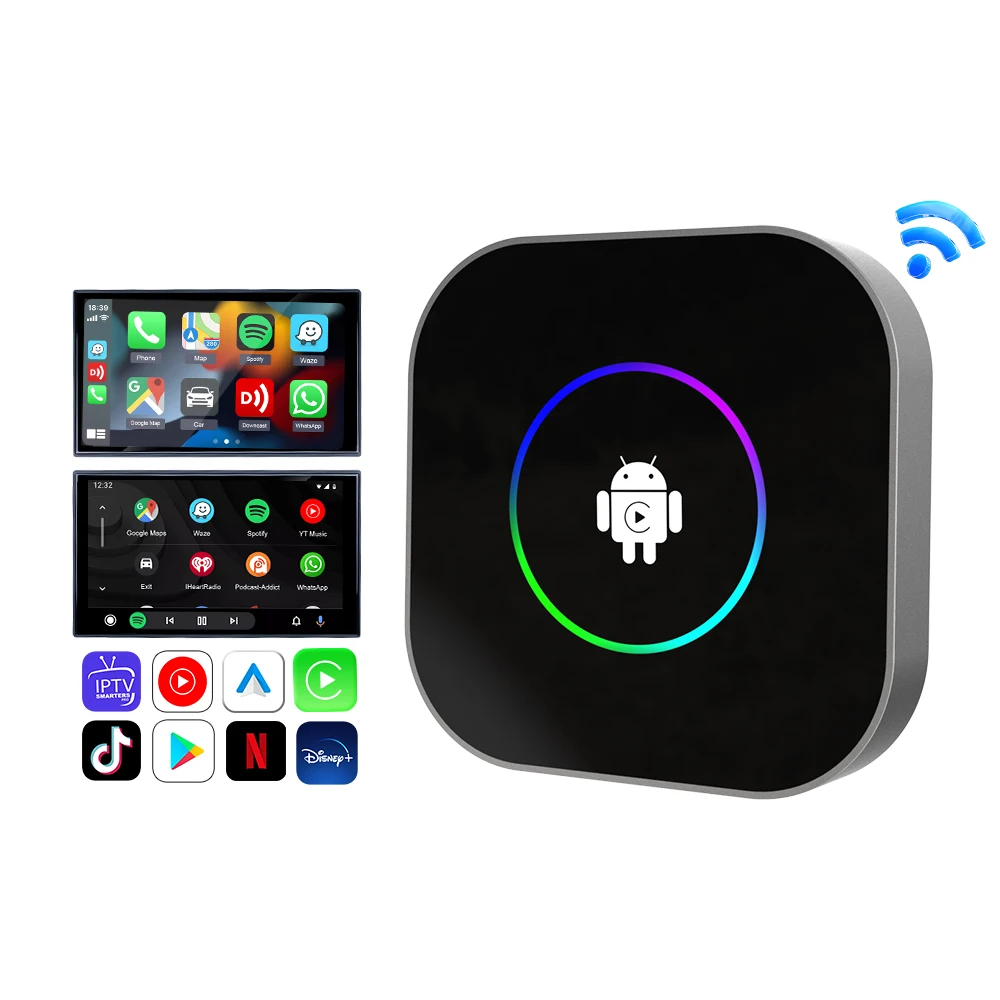 Автомобильный беспроводной адаптер с логотипом Carlinkit 8 г 128 ГБ 64 Wi-Fi Android 13