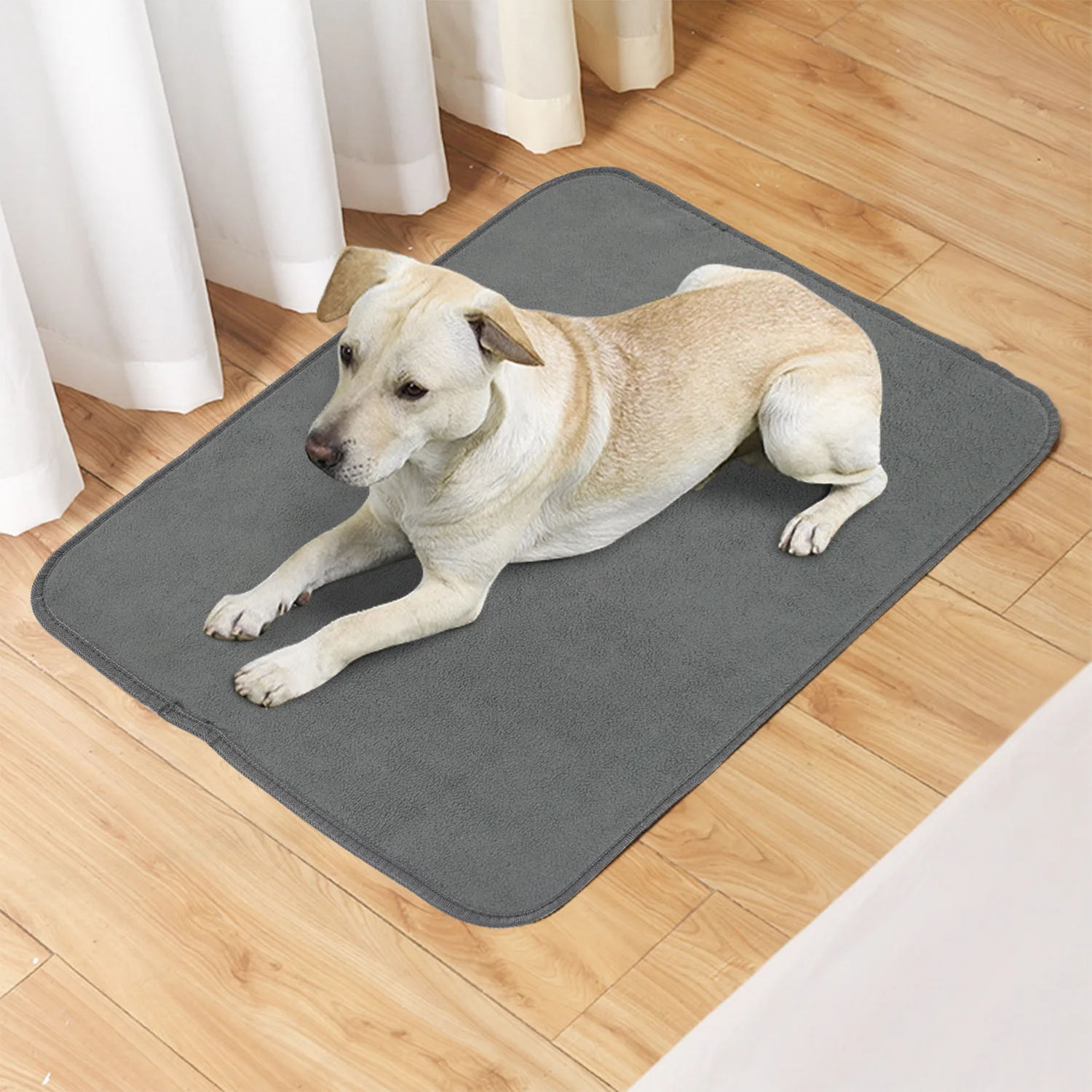 Polar Fleece Large Size 4 layer Super Absorbent Waterproof Non Slip Reusable Toilet Washable Training Dog Pet Pee Pads