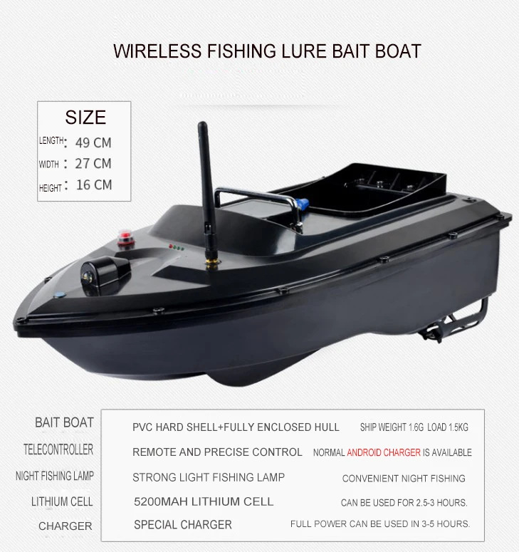  Цена по прейскуранту завода Высокое качество 500 м fish finder RC расстояние Авто пульт дистанционного управления лодка для доставки прикорма и
