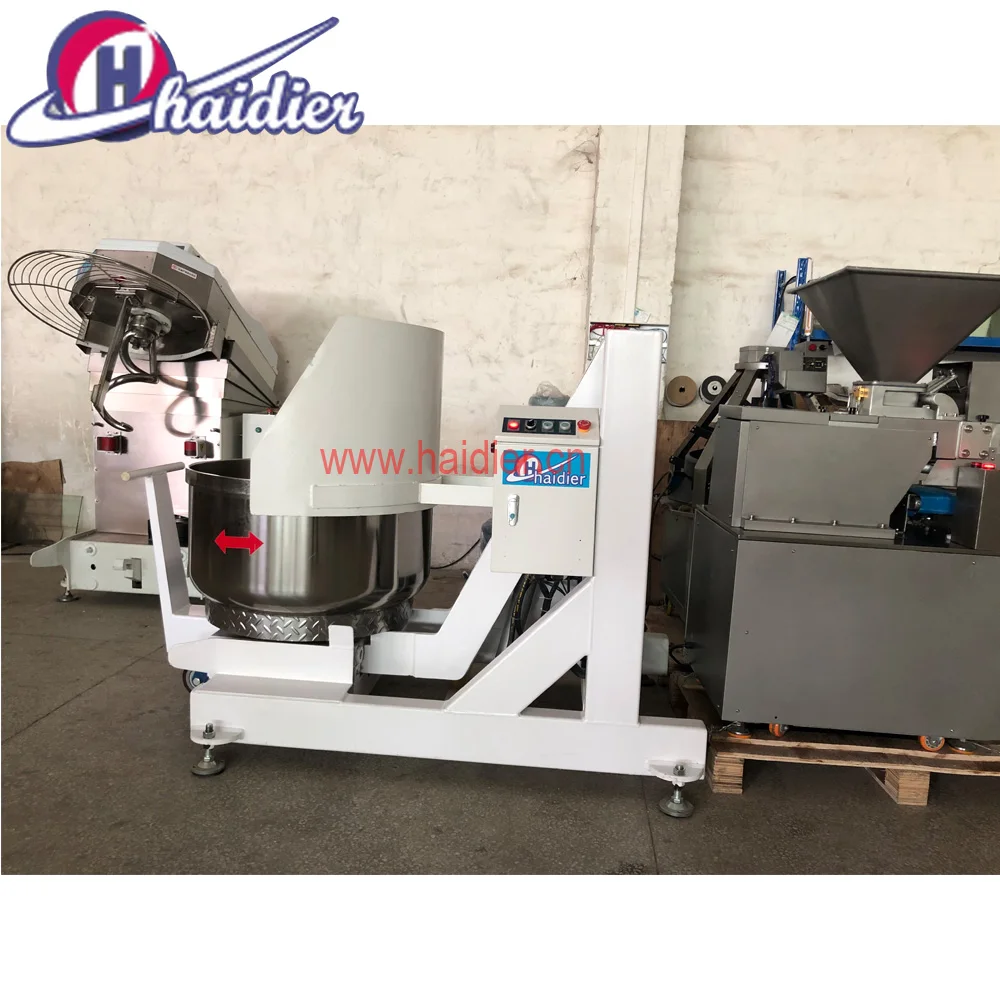 
Bakery Double Speed Spiral Flour Mixer for Dough, dough mixer with lift and removable wheel bowl mixing 