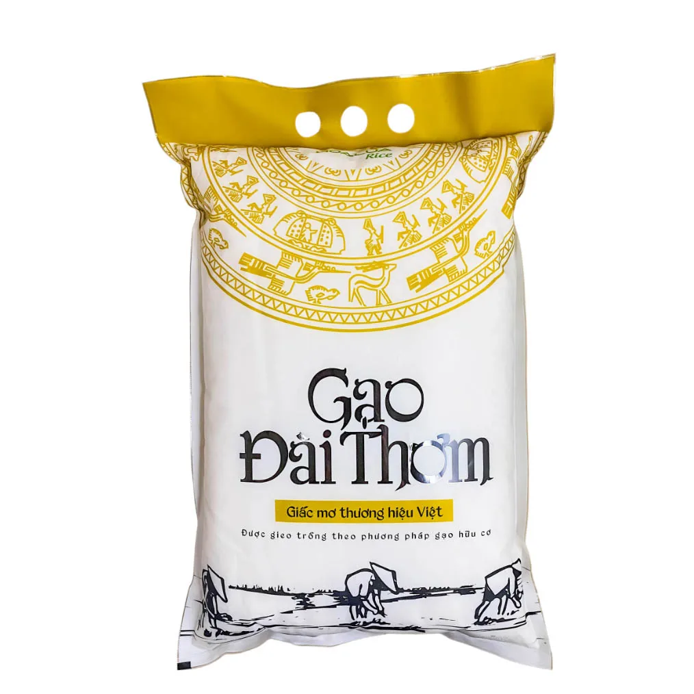 Made in Vietnam Medium-Grain Rice Variety Dai Thom Rice Texture Hard Cultivation Type COMMON 10% Broken Ratio