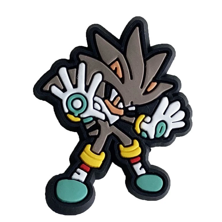 2022 New Designer Wholesale Luxury Anime Cartoon Sonic Game Croc charms for Kids Croc Shoe Decoration Charms Accessories
