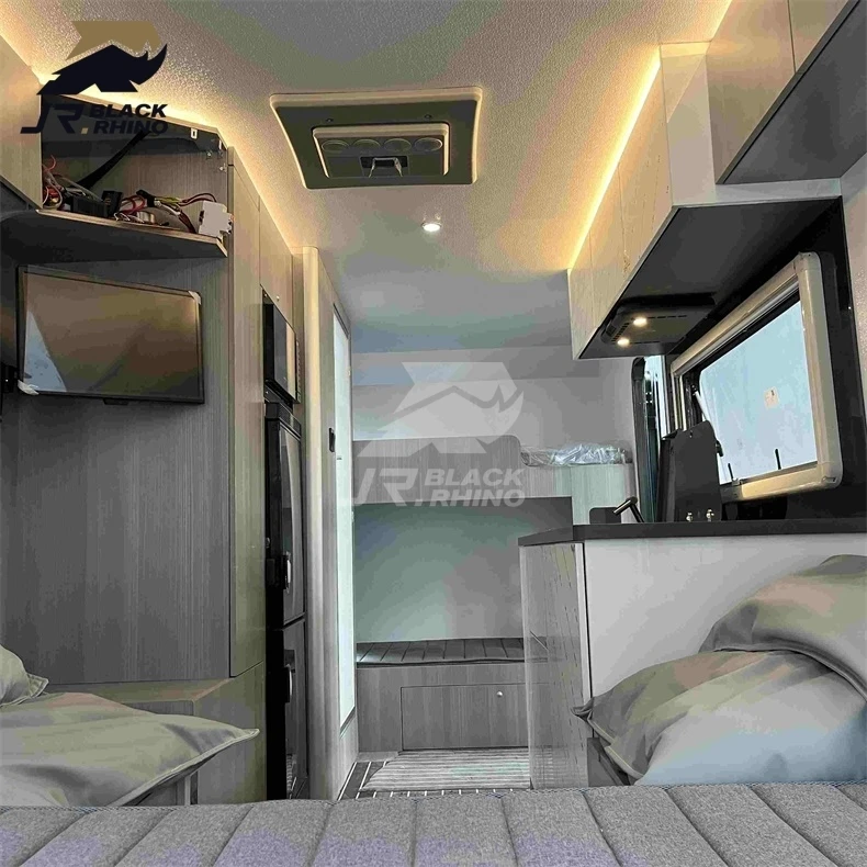 New Cars Motor Home Rvs Luxury Caravan Toilet Motorhome With Electric Brake