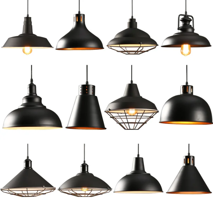 
American retro ironwork Bar restaurant lamps lanterns creative personality industrial chandelier 