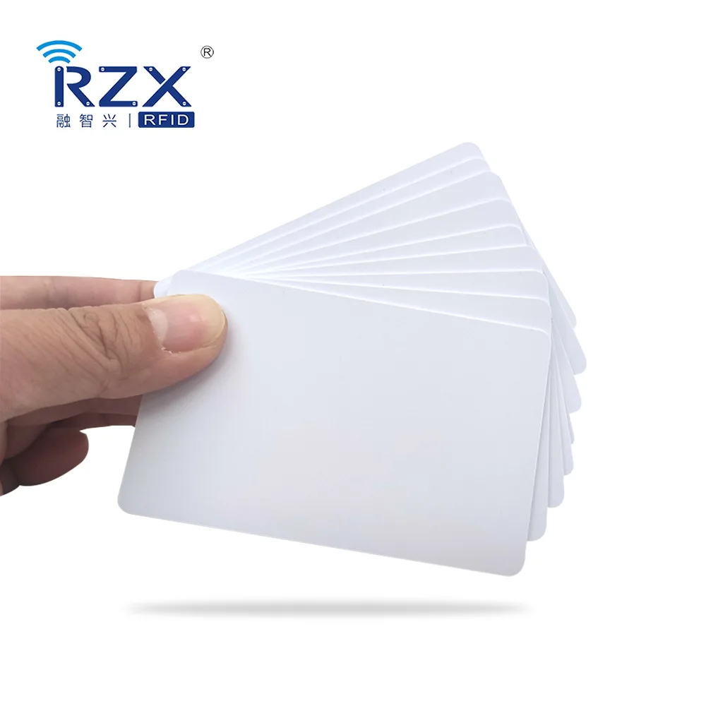 Good price RZX wholesale CR80 standard size 30mil 0.76mm PVC blank card for personalized printing ID card