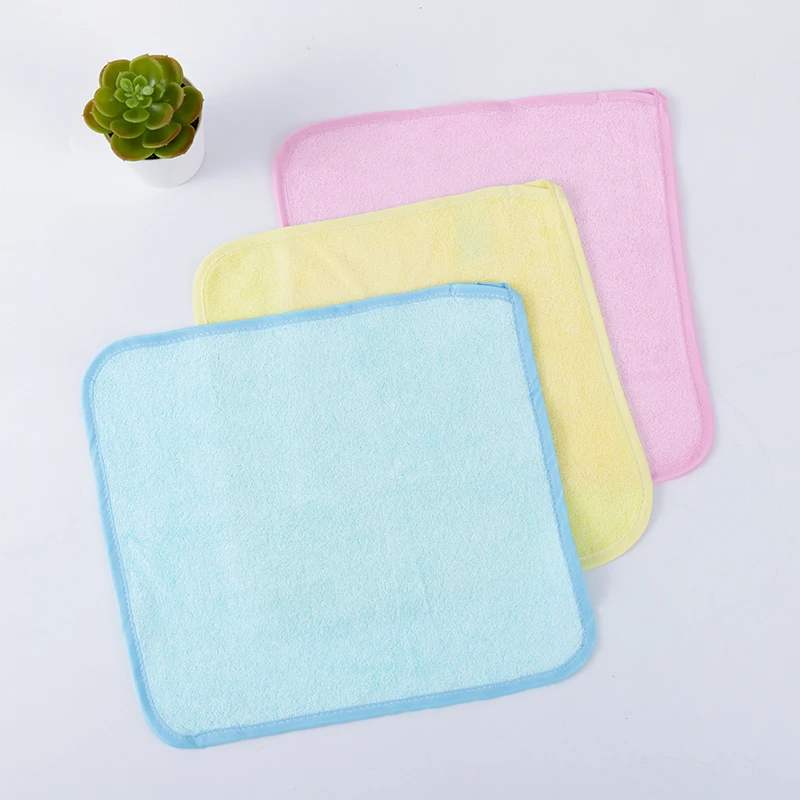 Organic Bamboo Cotton Baby Towel Soft Baby Wash Clothes
