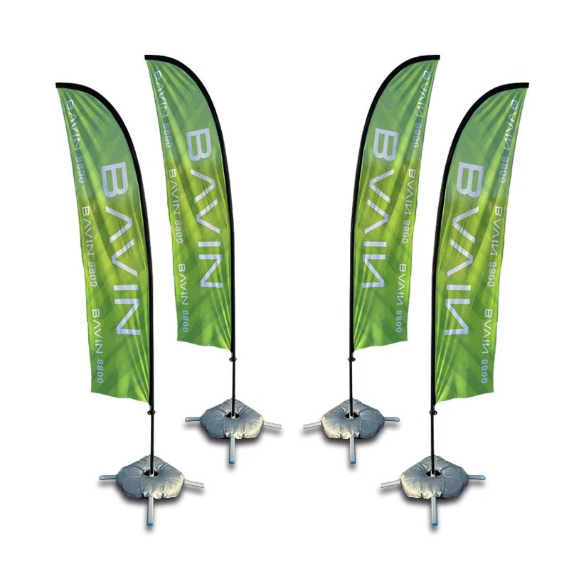 Custom Outdoor decorate wholesalers promotional outdoor advertising teardrop beach flag teardrop feather Flag Banners