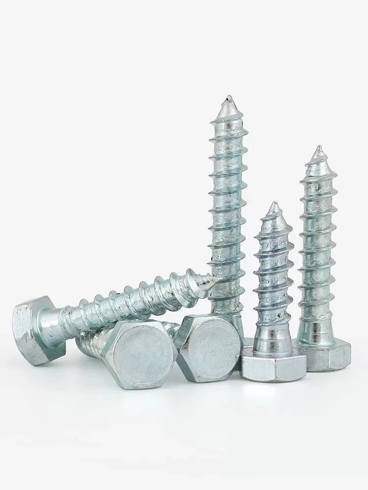 hex head self tapping head High performance for wood Galvanized Hex Head Lag Screws
