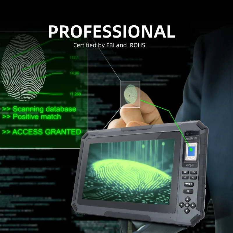 HUGEROCK B101 Gsm 3g4g Android 1000nits Credit Card Skimmer Reader rfid handheld scanner intrinsically rugged Tablet Pc