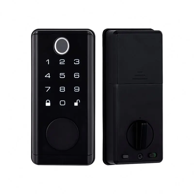 Gold supplier biometric home door lock digital electronic smart lock handle lock for wooden door