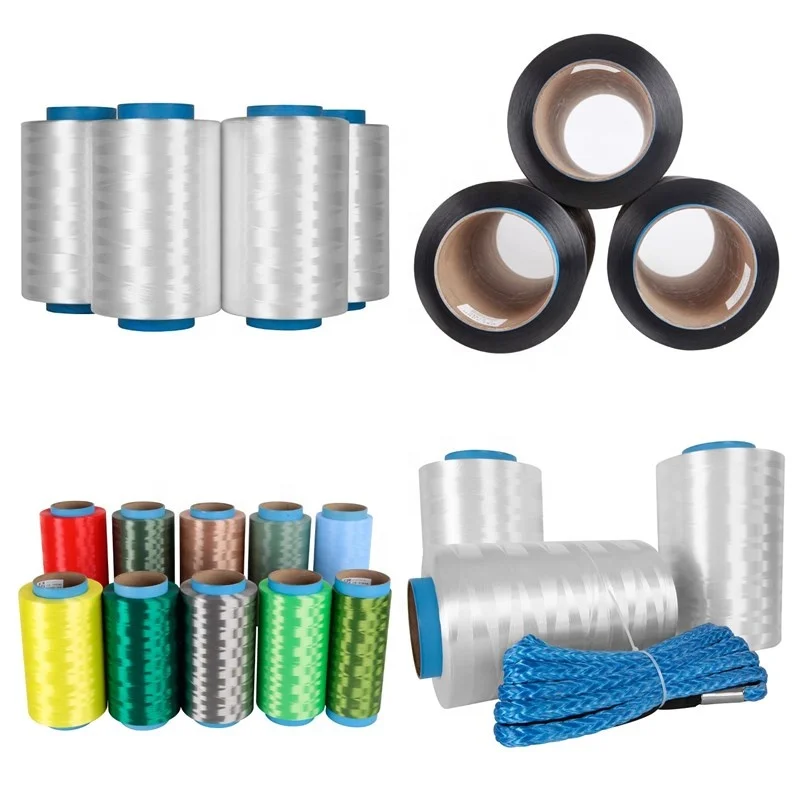 High Performance Cut Resistant Colorful PE UHMWPE FIbre Multifilament Yarn for Ropes Textile