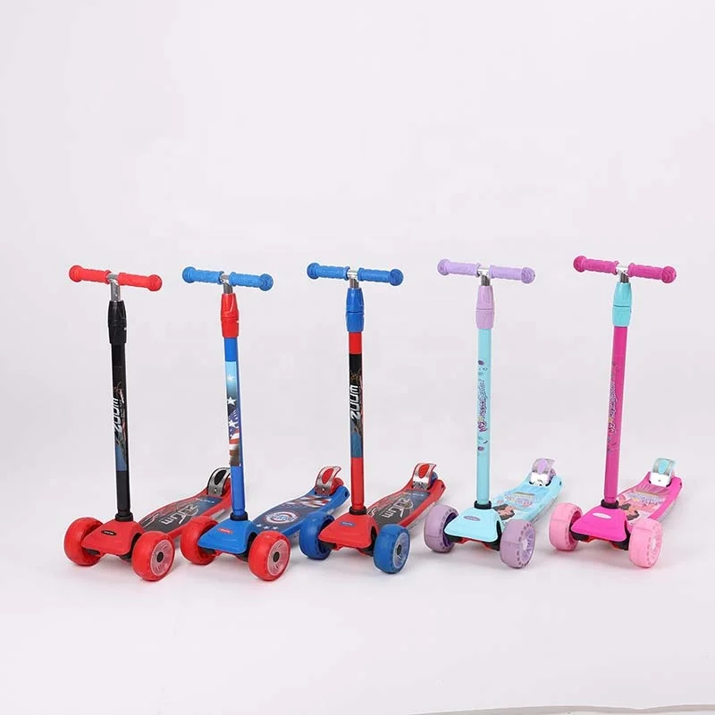 On-time Shipping Kid Double Pedal Scooter Unisex Handle Rod Toy Scooters For Kid