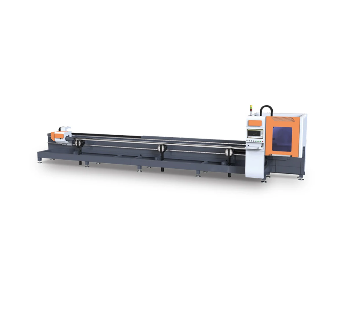 Manual Fiber Laser Tube Cutting Machine Price For Stainless / Carbon / Mild Steel / Brass / Copper