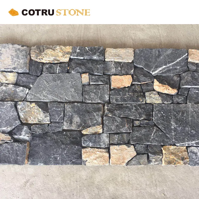 Australia Hot Sale Natural Grey Limestone China Slate Cement Cultural Stone For Exterior Wall Decoration