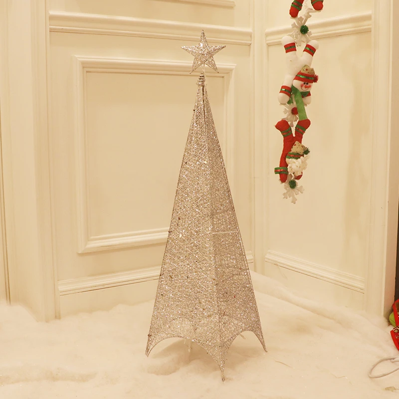 Новый продукт под заказ, искусственные внутри или снаружи, различные стили, 180 см, Рождественская блестящая башня, дерево