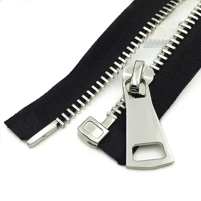 Clothing Garment Metal Zipper Time Lead Big Teeth Heavy Duty Zipper Plating Brass Teeth Open-End Zipper For Garment