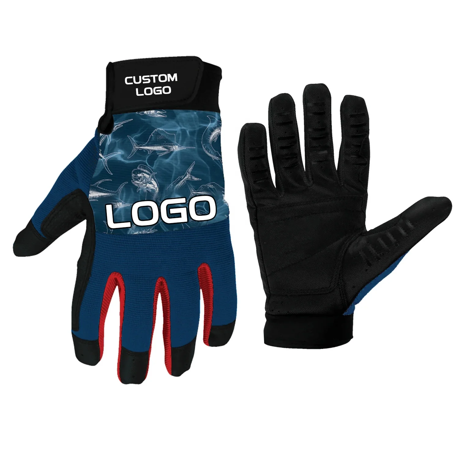 Best Wear Resistant Comfortable UPF50+ Sun Gloves Unisex OEM ODM Chic Moisture Wicking Fish Handling Gloves