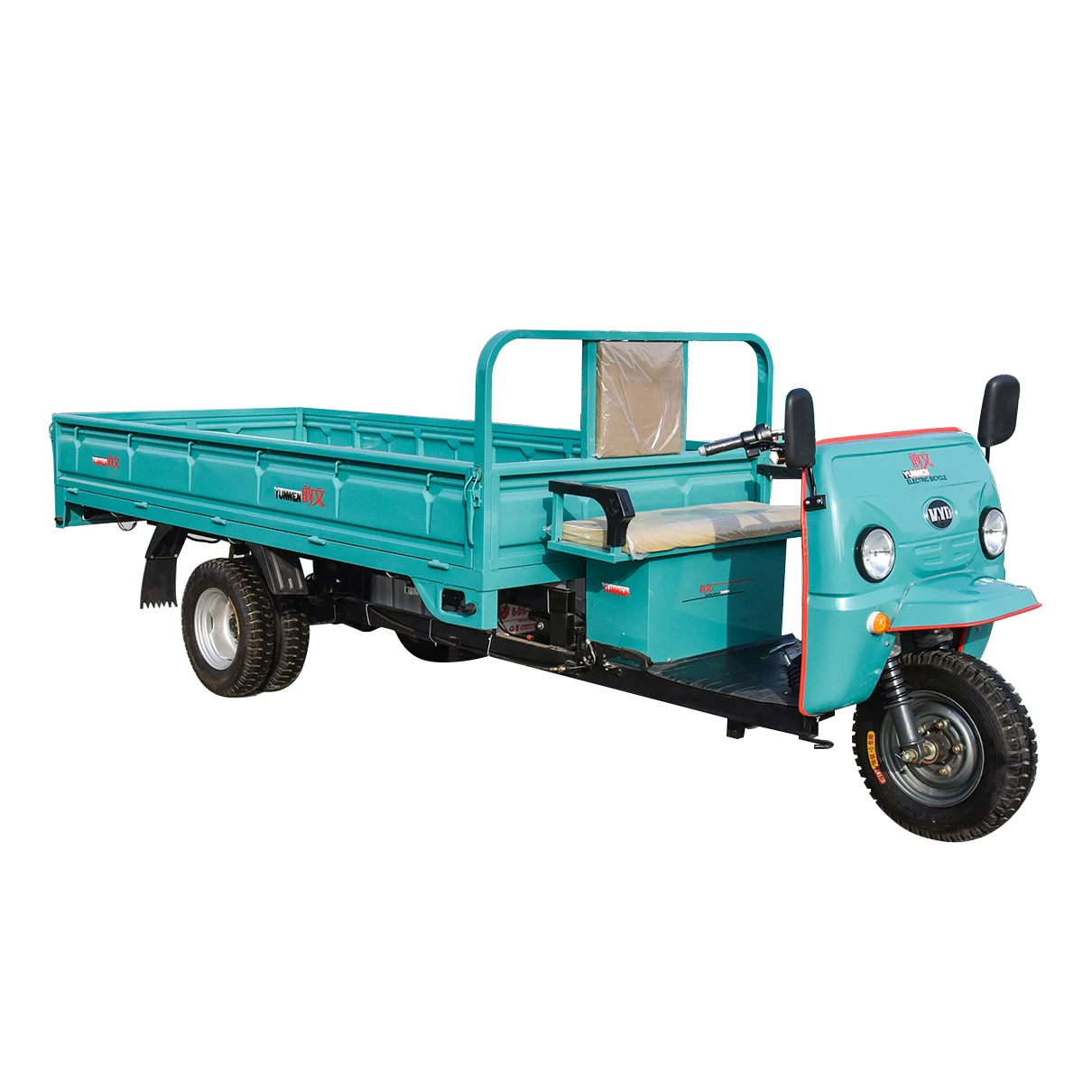 Five Wheel Trike Electric Powered Motorized 4kw load 2 ton For Farm Electric Truck Cargo Tricycle