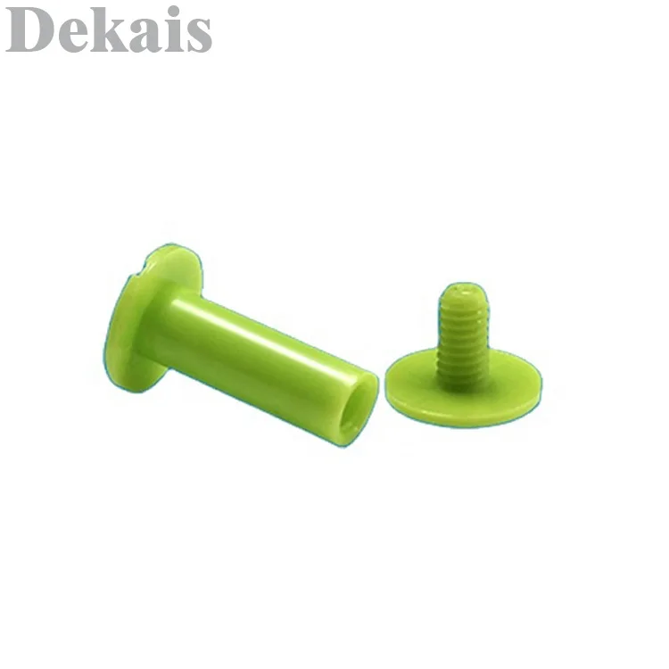 M4 Account Books Screw , Snap Rivet Chicago Screw, Plastic Nylon Male and female book binding screws