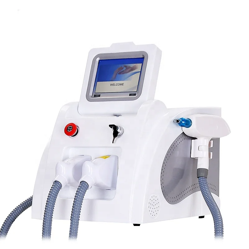Multi-function Shr ipl Hair  Qswitch Nd Yag Laser Hair Tattoo Removal Machine Depilador 2 in 1 Tattoos Removal Hair Equipment